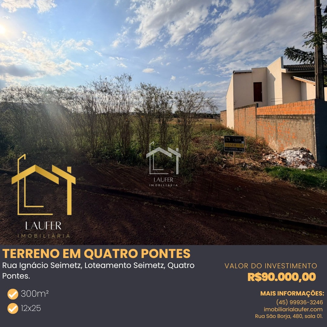 TERRENO EM QUATRO PONTES 