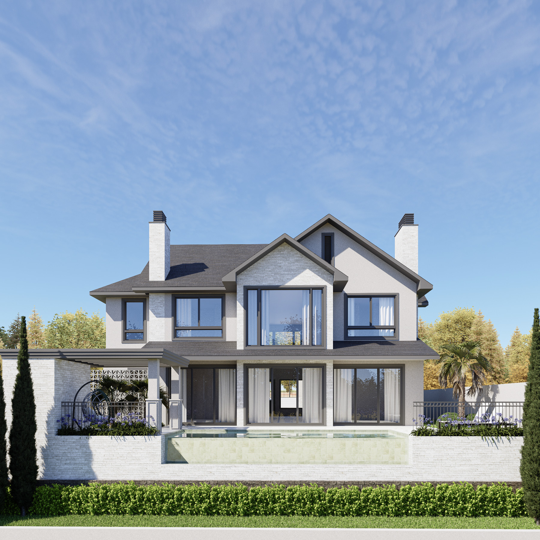 Mansão em estilo Neoclássico para Venda na Planta