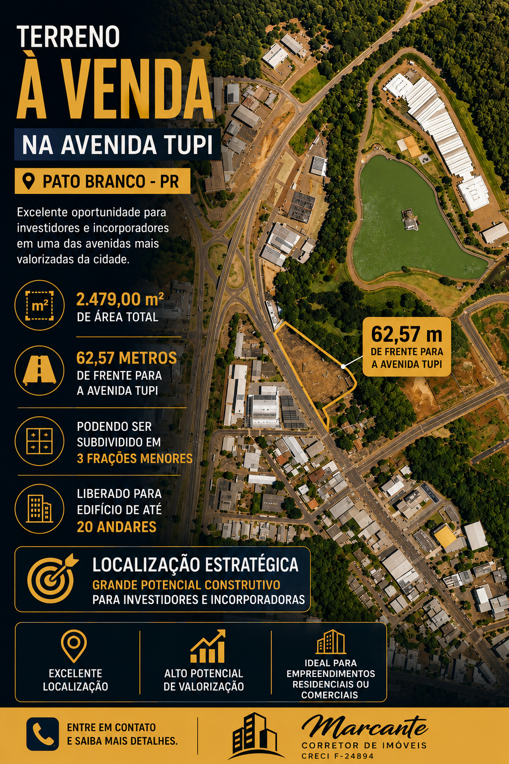 TERRENO COMERCIAL A VENDA NA AVENIDA TUPI