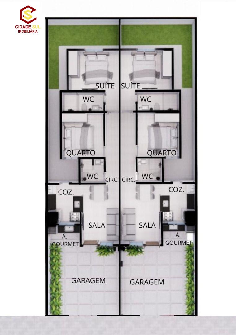 Casa com 2 dormitórios à venda, 54 m² por R$ 230.000,00 - Port...