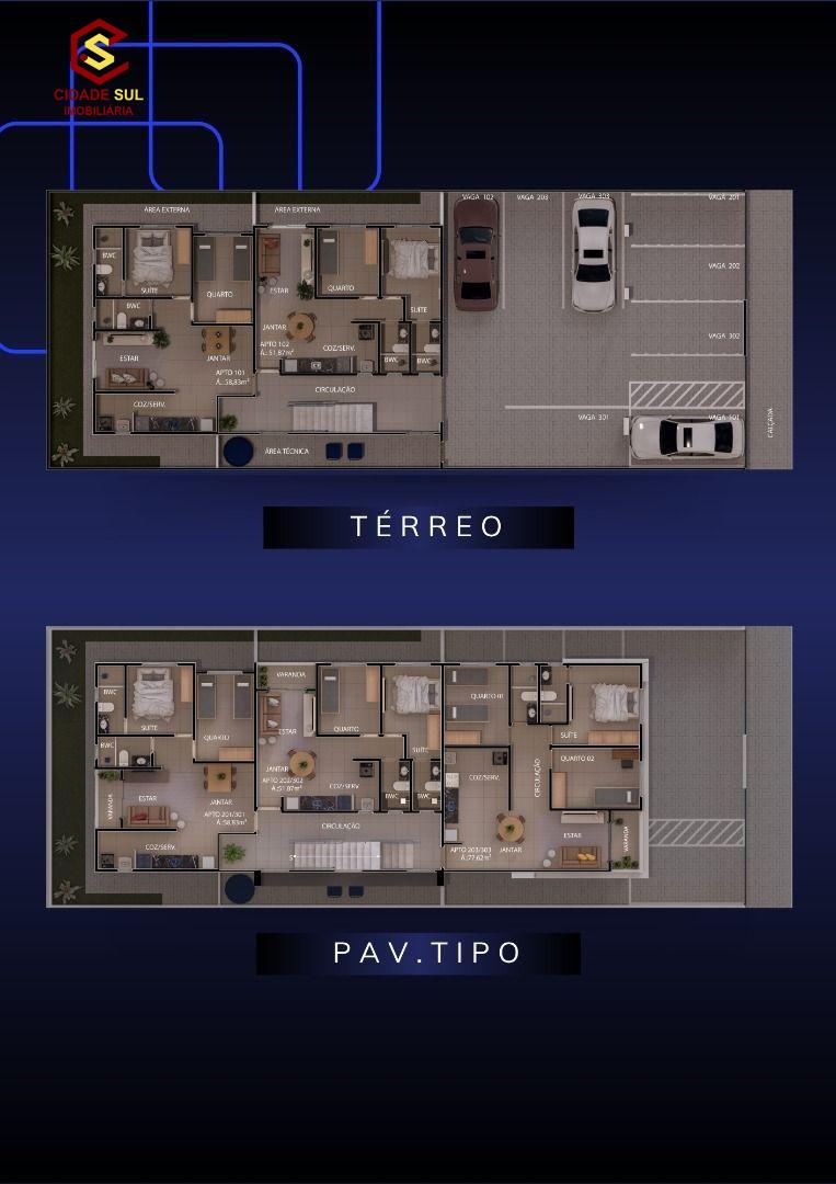 Apartamento com 2 dormitórios à venda, 52 m² por R$ 235.000 - ...