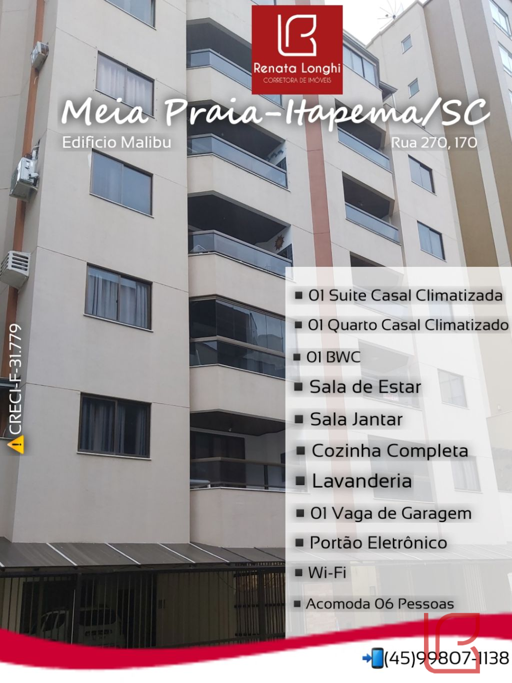 Apartamento Locação Temporada - Malibu