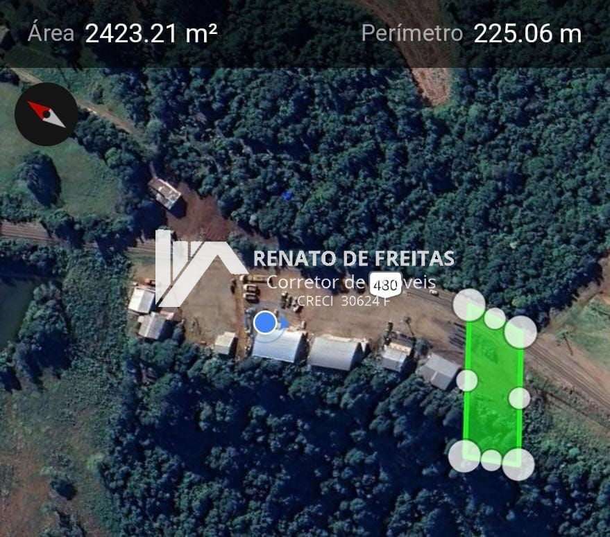 ÁREA DE TERRA DE FRENTE PARA A BR