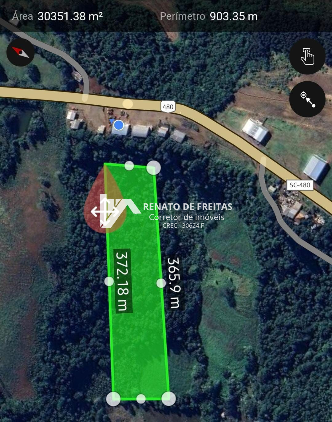 ÁREA DE TERRA PROX. BR SC 480