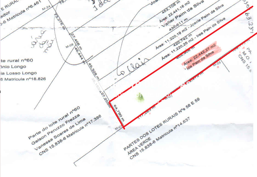 ÁREA DE TERRA DE FRENTE PARA BR SC480