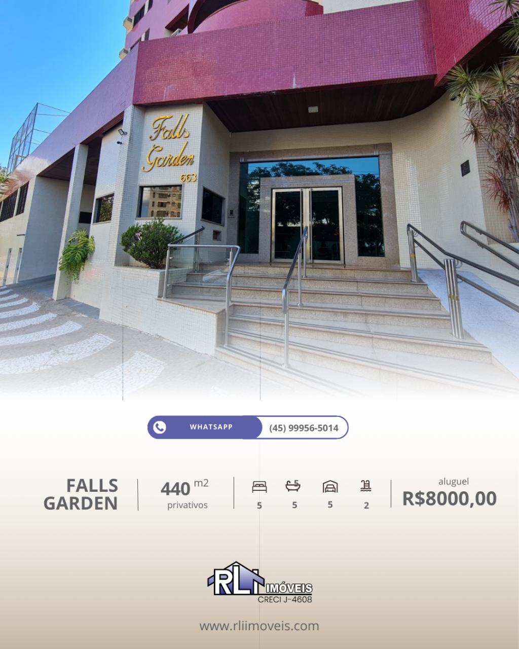 VENDA E LOCAÇÃO Edifício Falls Garden Duplex com 4 Suítes 