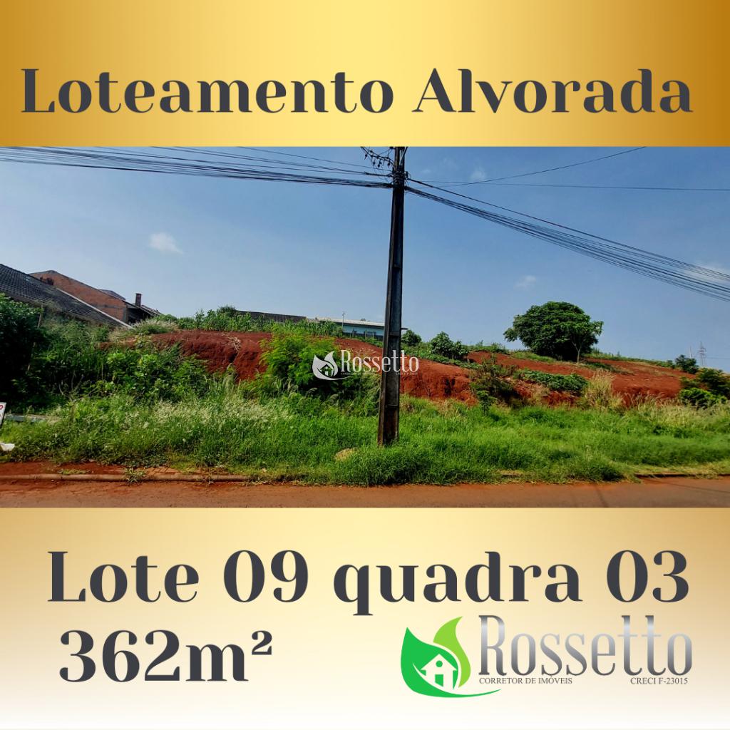 Terreno loteamento alvorada 