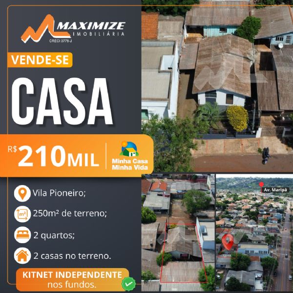 Duas casas, um s� investimento inteligente!